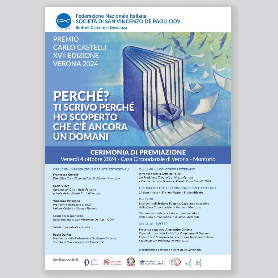 San Vincenzo Italiana - Carceri e devianza - Concorso Letterario - Locandine e manifesti