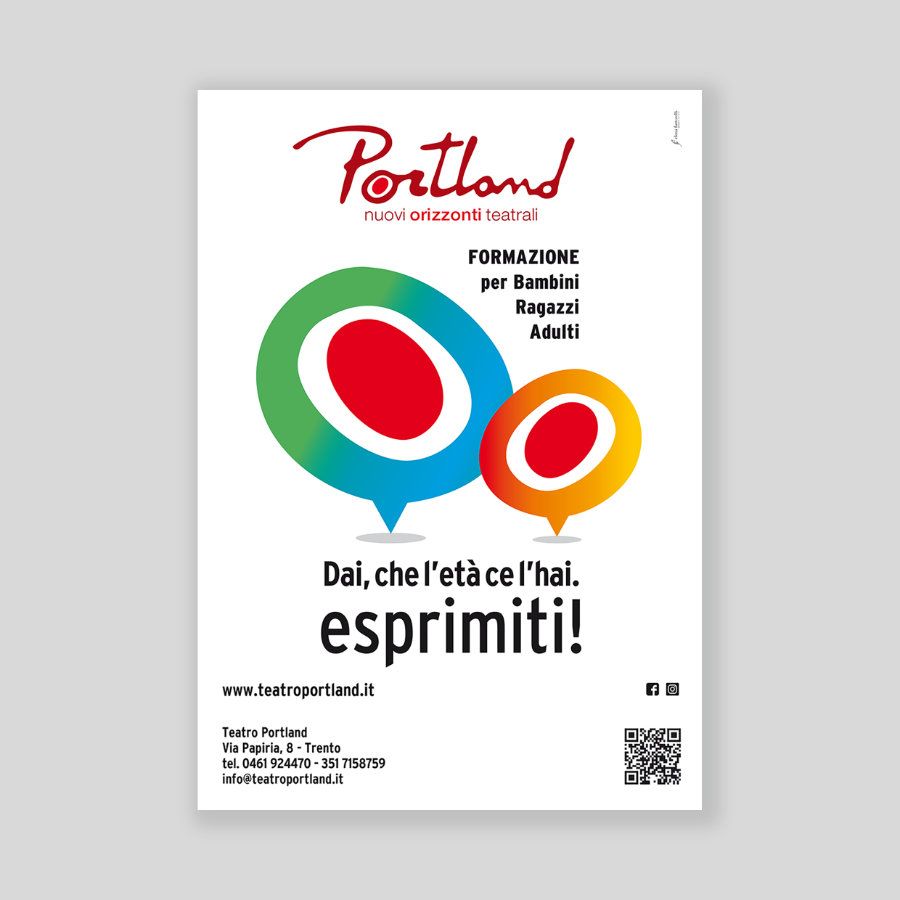 Teatro Portland (Trento) - Formazione teatrale - Concept e realizzazione affissioni