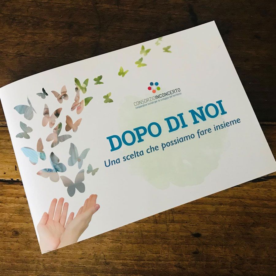 brochure "dopo di noi" del Consorzio InConcerto