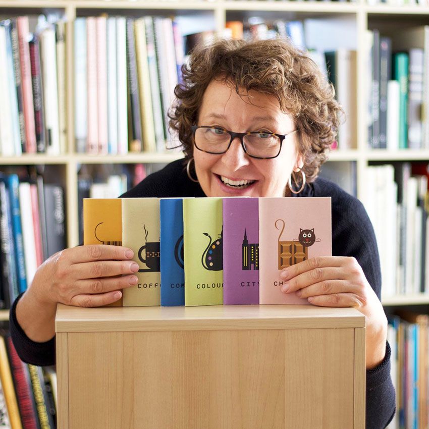 Elena Fattorelli nel suo studio